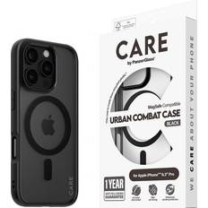 CARE by PanzerGlass Mobiltilbehør CARE by PanzerGlass CARE by PanzerGlass iPhone 16 Pro Cover Urban Combat MagSafe Sort