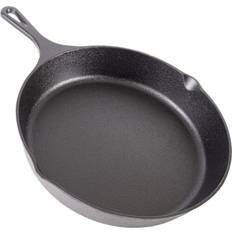 nuovva Pre-Seasoned Cast Iron Skillet Frying Pan Oven Safe 10 inch, Black