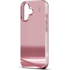 Iphone 16 rose iDeal of Sweden Mirror Case iPhone 16 Mirror Rose Pink