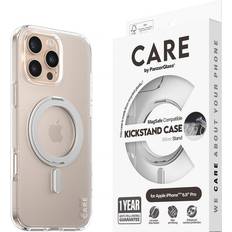 Apple iPhone 11 Pro Max Mobilcovers PanzerGlass CARE by PanzerGlass iPhone 16 Pro Max Feature Kickstand Cover MagSafe Kompatibel Transparent Silver