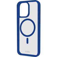 SBS Mobiletuier SBS iPhone 16 Pro Mag Frame Cover MagSafe Kompatibel Gennemsigtig Blå