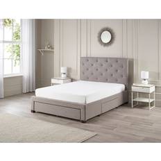 Nido Upholstered Bed Frame - Light Grey Kingsize 5'