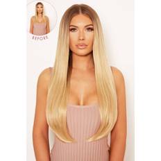 Lullabellz Thick Straight Clip In Hair Extension 24 inch Golden Blonde