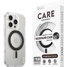 PanzerGlass Mobiltilbehør PanzerGlass CARE by PanzerGlass iPhone 16 Pro Feature Kickstand Cover MagSafe Kompatibel Transparent Black