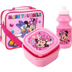 Disney Minnie Mouse & Duck Insulated 3 Piece Lunch Bag Set Girls Pink