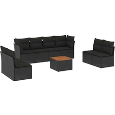 The Living Store 9-pcs Outdoor Lounge Set, 1 Table incl. 8 Sofas