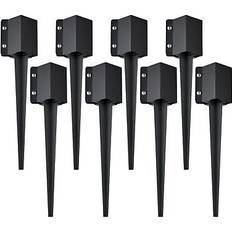Haver & Udemiljøer VEVOR Fence Post Anchor Ground Spike 24 x 4 x 4 inches Outer Diameter - Black