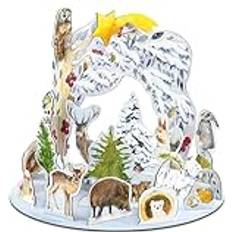 Adventskalender Korsch Verlag Steck-Adventskalender »Tiere im Winter«