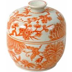 WERNS Lockvas Jardin White/Orange Vas 20cm