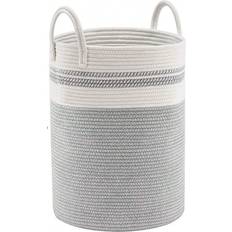 Shein Cotton Rope Laundry Hamper Woven Collapsible Dirty Clothes Basket L