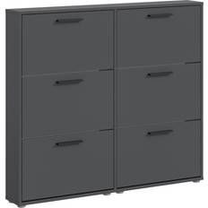 Carryhome Sam Anthracite Shoe Rack 116x103cm