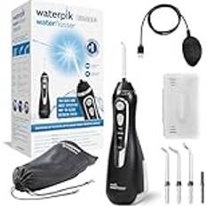Waterpik cordless Waterpik Cordless Advanced Flosser, Sladdlös Mundusch Med Tre Inställningar För Vattentryck, Avlägsnar Plack, Perfekt För Resan Eller Mindre Badrum, USB-laddare, Svart WP-582EU