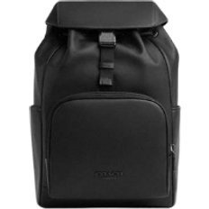 Buckle Bags Coach Racer Backpack - Smooth Leather/Gunmetal/Black