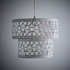 Hazel Chrome And Clear Acrylic Beads Light - One Size