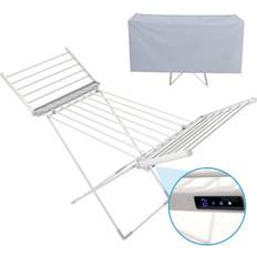 Clothing Care Amos Electric Heated Clothes Airer With Digital Control Display, Thermostat, & Timer Foldable Indoor Drying Rack One Size