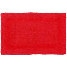 Red Bathtub & Shower Accessories Homescapes Luxury Reversible Cotton Bath Mat
