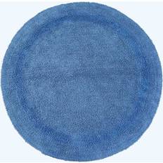 Blue Non-Slip Bath Mats Homescapes Luxury Reversible Round Bath Mat