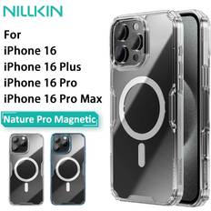 Nillkin For iPhone 16 Pro Max Phone Case Nature TPU Pro Magnetic Back Cover Slim Silicone Case