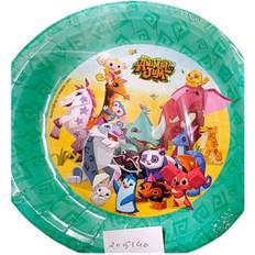 Animal Disposable Plates Animal Jam Tinimal Tjam Characters Party Plates Pack of 8