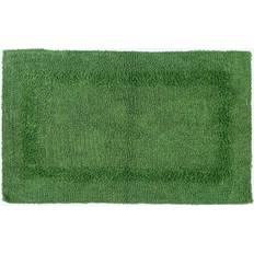 Bathroom Accessories Homescapes Luxury Reversible Cotton Bath Mat - Bottle Green