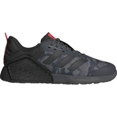 Men - Textile Gym & Training Shoes Adidas Dropset 3 GFX - Grey Five/Core Black/Bright Red