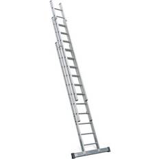 pro En131-2 Professional Industrial 3 Section Extension Ladder 3X10 Rung One Size