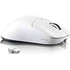 X3MAX 49g Superlight Mouse PAW3950 Gaming Sensor BT/2.4G Wireless/Wired 6 Adjustable DPI up to 42000 200 Hrs Battery White