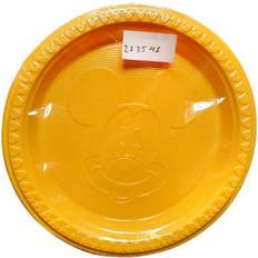 Plastic Disposable Plates Disney Plastic Mouse Party Plates Pack of 6 Yellow