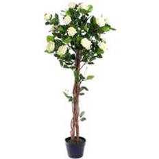 Yellow Artificial Plants Best Artificial 4ft - 120cm Rose Flower Tree - White Artificial Plant