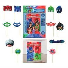 Calcomanías y Decoraciones de Pared Amscan PJ Masks Wall Poster Decorating Kit 17pc