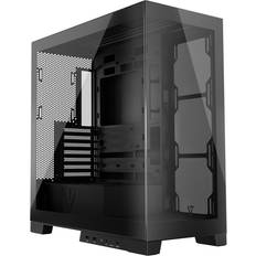 ATX Semi-torn PC-chassi AT-SPACE-PG-NF-20-000000-0002 i svart