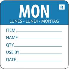 Blue Label Vogue Removable Day of the Week Label Monday Pack of 500