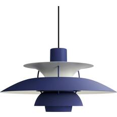 Ph 5 monochrome Louis Poulsen PH 5 Monochrome Dusty Indigo Pendant Lamp 50cm