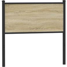 Steel Headboards vidaXL Sonoma 90 cm Engineered Wood and Steel Headboard 89.9cm