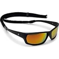 Cressi Bill Sunglasses With Lace Black Mirrored Lenses Orange