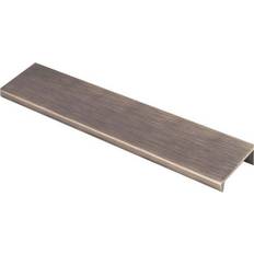 Loops Square Edge Finger Pull Handle - Antique Brass 200 mm Slim Cupboard Drawer
