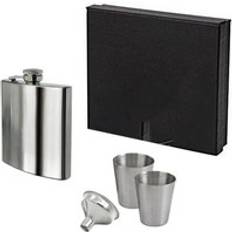 Stainless Steel Hip Flasks KAV Stainless Steel With Gift Box Funnel And 2 - Silver Hip Flask