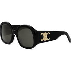 Celine Unisex Solglasögon Celine Triomphe XL 02 Shiny Black