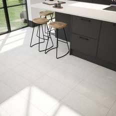 Tiles Johnson Tiles Auckland Steel Grey Matt Stone Effect Ceramic Indoor Wall & Floor 600 mm 300 mm - One Size