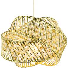 Ceiling lamp shade Happy Homewares Triple Ring Yellow Pendant Lamp 30cm