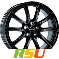 Car Rims Borbet LV5 Black Glossy 7x16" ET40 LK5 110 ml 72.5 Alufelgen 16 Zoll Schwarz