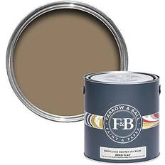 Paint Farrow & Ball 750ml f&b dead flat broccoli no.w108 Brown 0.76L