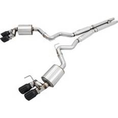 Awe 3015-43106 2018 Ford Mustang GT S550 Cat-Back Exhaust Touring Edition Quad Diamond Black Tips