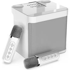 Karaoke Chronus Karaoke Machine 3000mAh Portable Bluetooth 2 Wireless Microphones