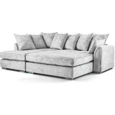 Sofa Beds Sofas B&Q Fabric Corner Bed Silver Fox With Footstool Sofa