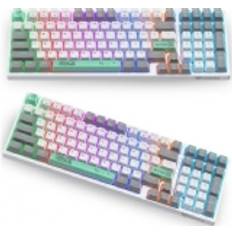 Onikuma G38 98 Keys USB Wired Mechanical Keyboard White