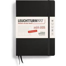 Kalender & Notizblöcke LEUCHTTURM Buchkalender Medium DIN A5 2024-2025 schwarz