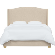 Birch Lane Allis Upholstered Low Profile Platform Bed - Classic Linen Linen Full