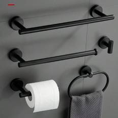 Shein Stainless Steel Towel Bar With Punch Installation, Bathroom Towel Rack, Paper Towel Rack, Punch Hook Multi-Functional Storage Rod, 1pc