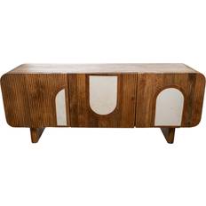 Romimex White Natural Mango Wood 40 x 55 x 140 cm Sideboard